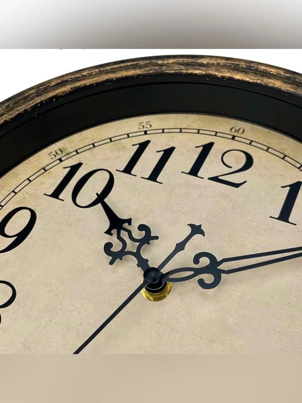 NEW IN BOX 🕰️  PLUMMET RETRO 12” ROUND COPPER GOLD BATTERY-OPERATED WALL CLOCK